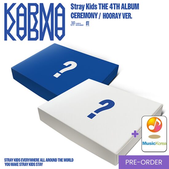 {PRE-ORDER} Stray Kids - The 4th Album [KARMA] (Standard Ver.) + MusicKorea Photocard
